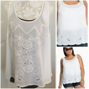 Beautiful, dainty, flowy sheer blouse